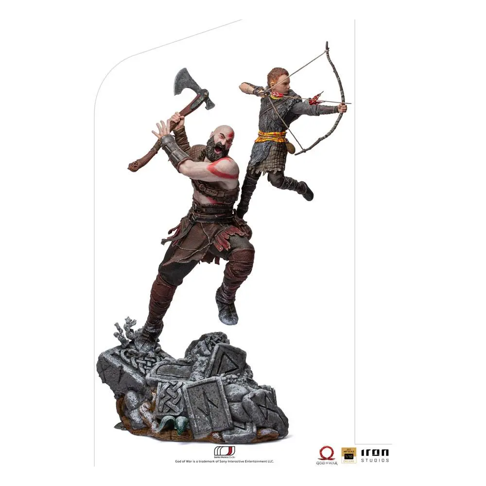 God of War BDS Umetniška lestvica kipa 1/10 Kratos & Atreus 34 cm fotografija izdelka