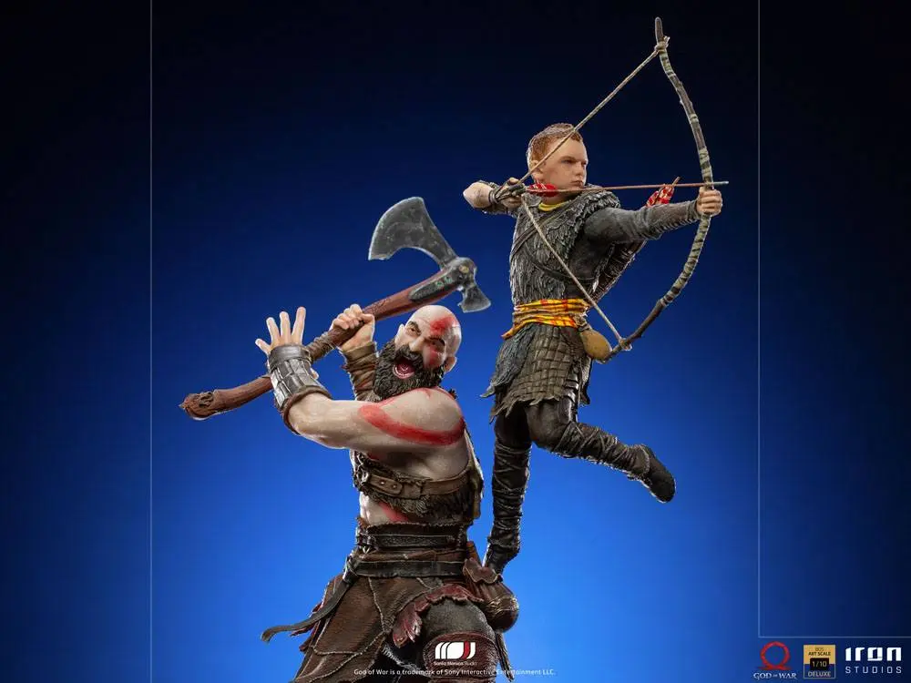 God of War BDS Umetniška lestvica kipa 1/10 Kratos & Atreus 34 cm fotografija izdelka