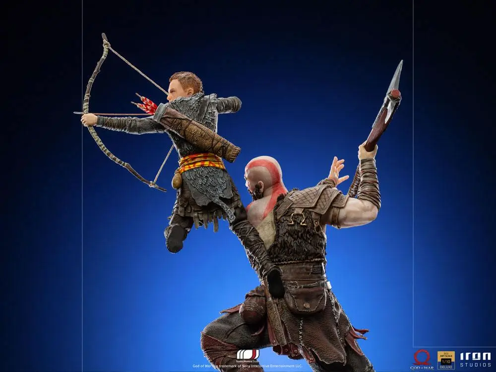 God of War BDS Umetniška lestvica kipa 1/10 Kratos & Atreus 34 cm fotografija izdelka