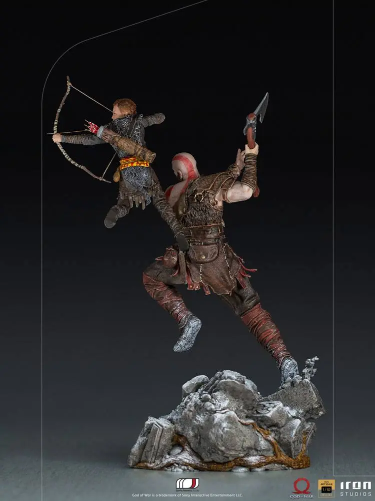 God of War BDS Umetniška lestvica kipa 1/10 Kratos & Atreus 34 cm fotografija izdelka