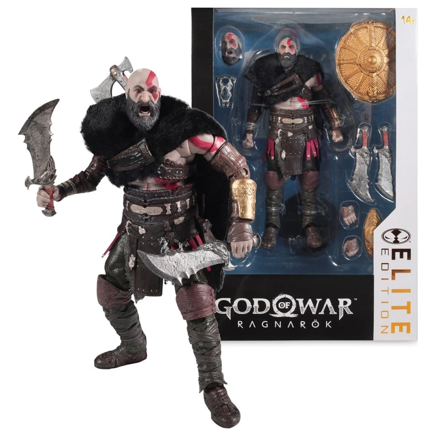God of War Ragnarok McFarlane Elite Edition Deluxe akcijska figura Kratos #18 18 cm fotografija izdelka