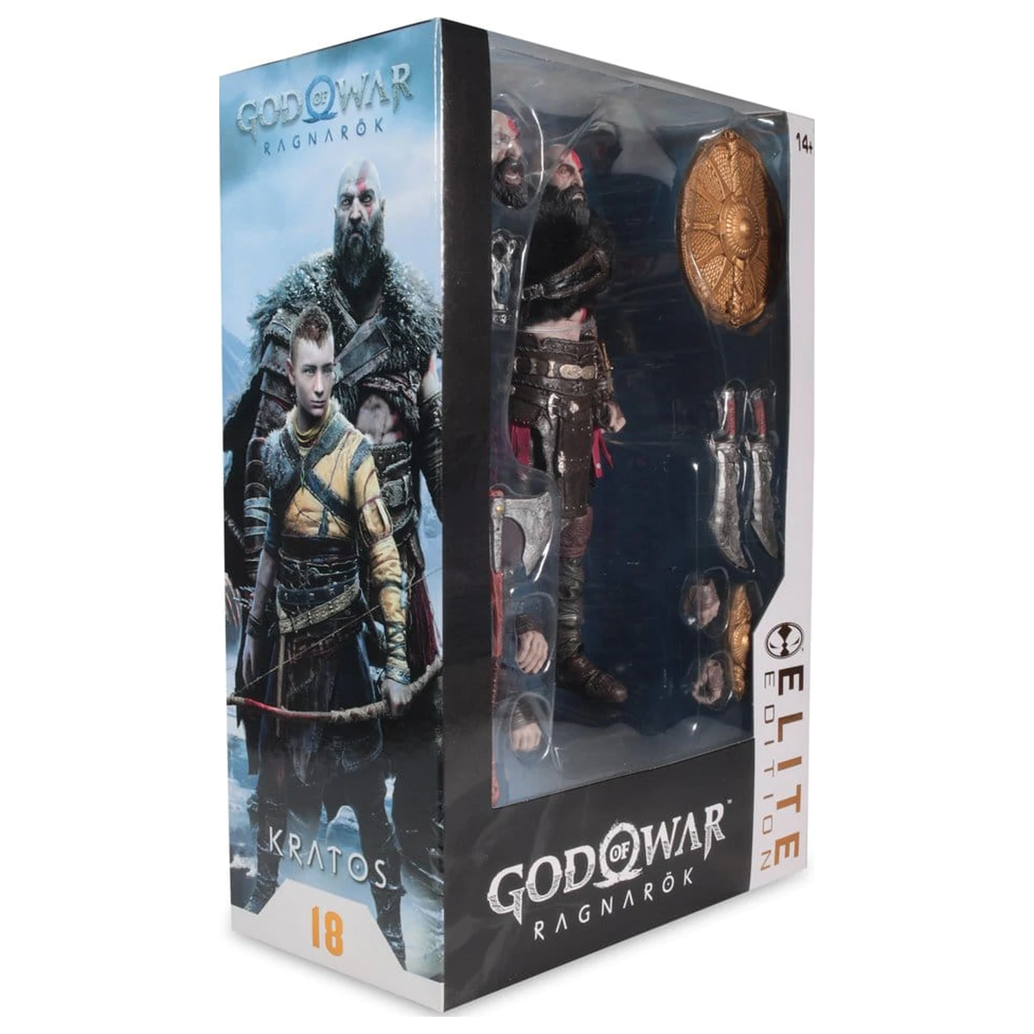 God of War Ragnarok McFarlane Elite Edition Deluxe akcijska figura Kratos #18 18 cm fotografija izdelka