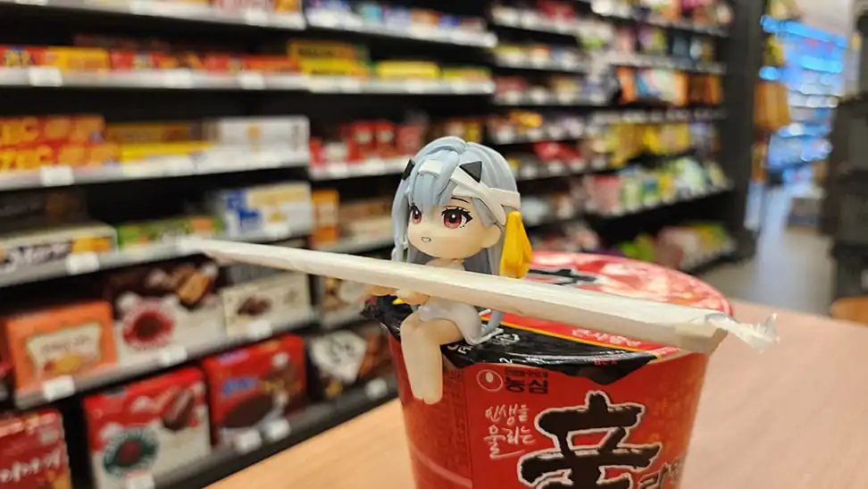 Goddess of Victory: Nikke držalo za Cup Noodle PVC kip Modernia 8 cm fotografija izdelka