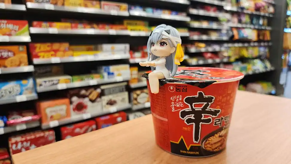 Goddess of Victory: Nikke držalo za Cup Noodle PVC kip Modernia 8 cm fotografija izdelka