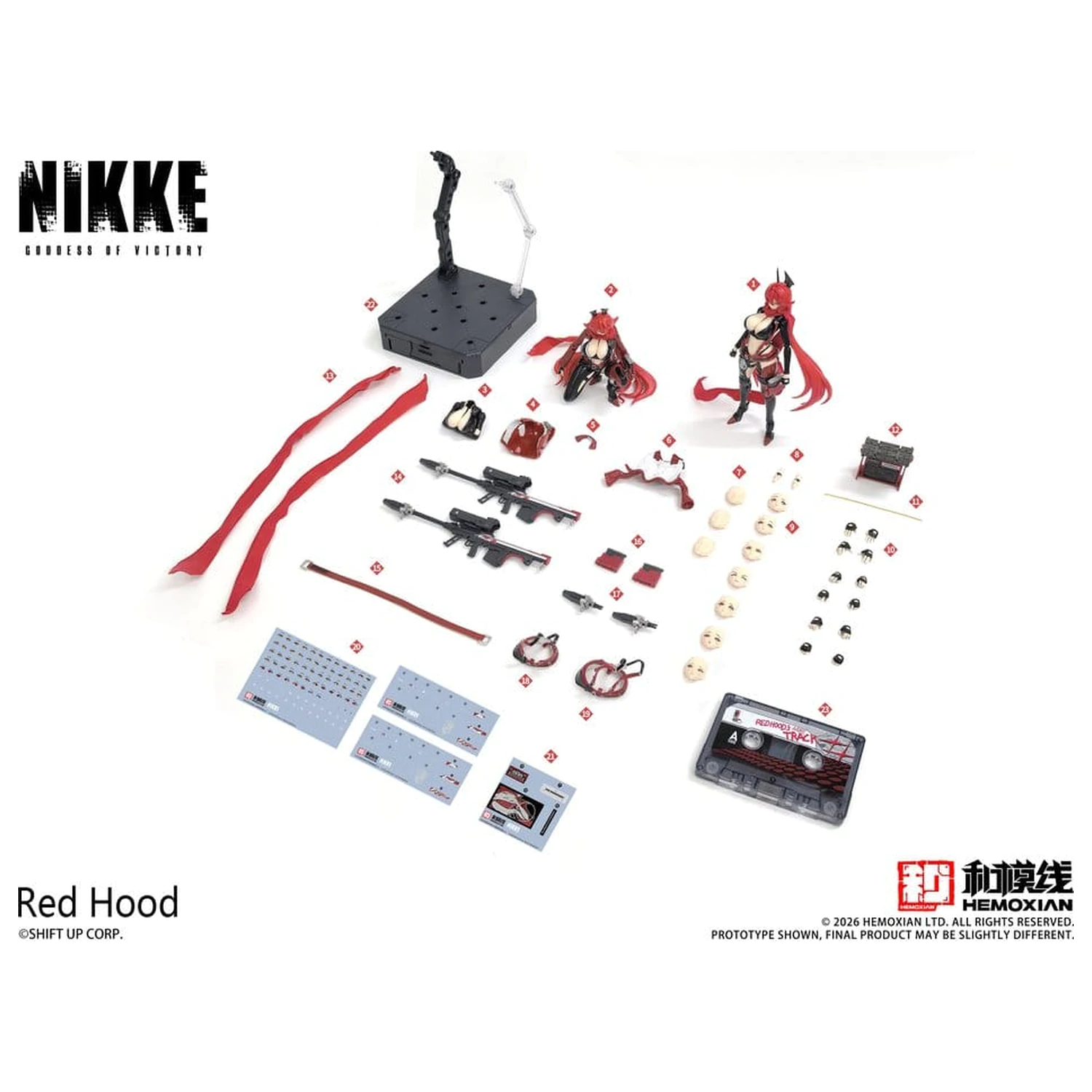 Goddess of Victory: Nikke Plastic Model Kit 1/12 Red Hood 18 cm fotografija izdelka