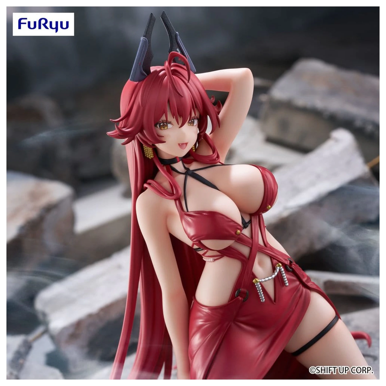 Goddess of Victory: Nikke Noodle Stopper PVC figura Red Hood: Nonsense Red 14 cm fotografija izdelka