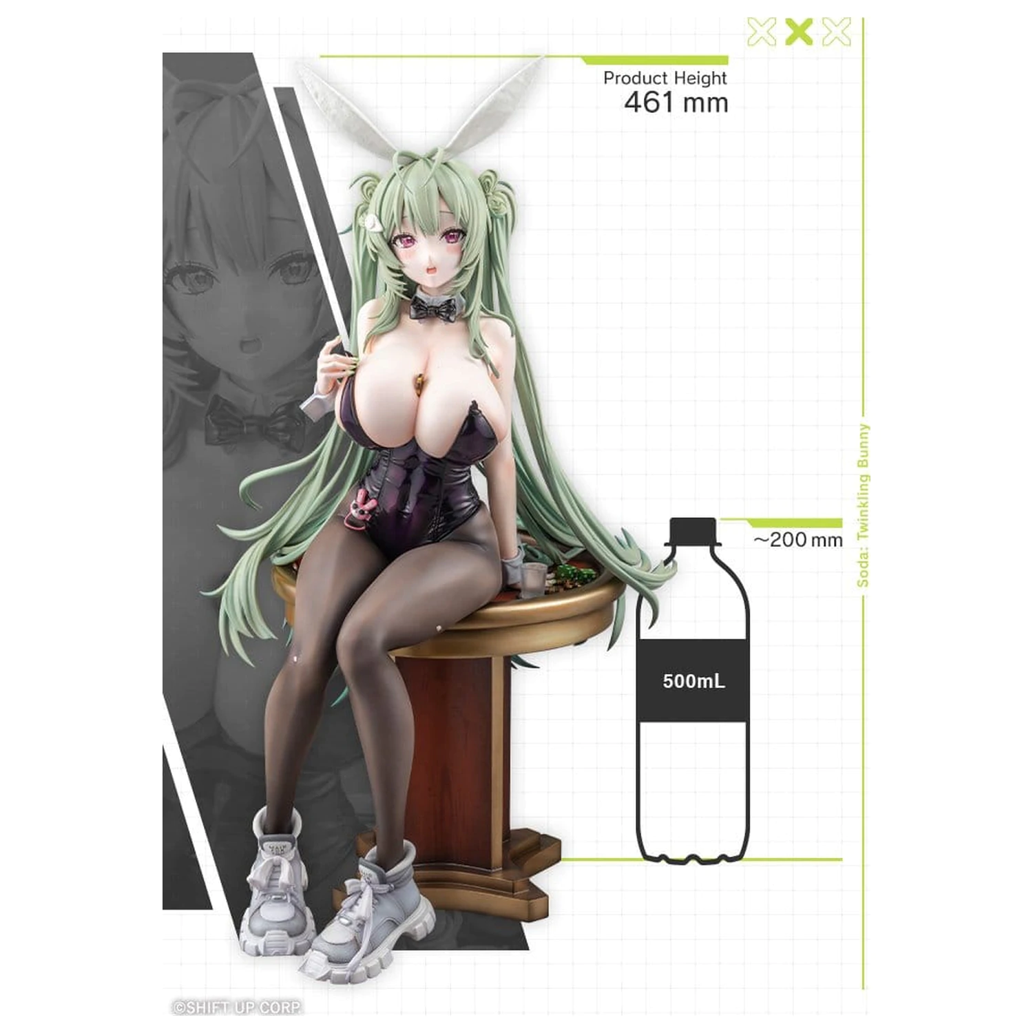 Goddess of Victory: Nikke PVC figura 1/4 Soda: Twinkling Bunny 47 cm fotografija izdelka