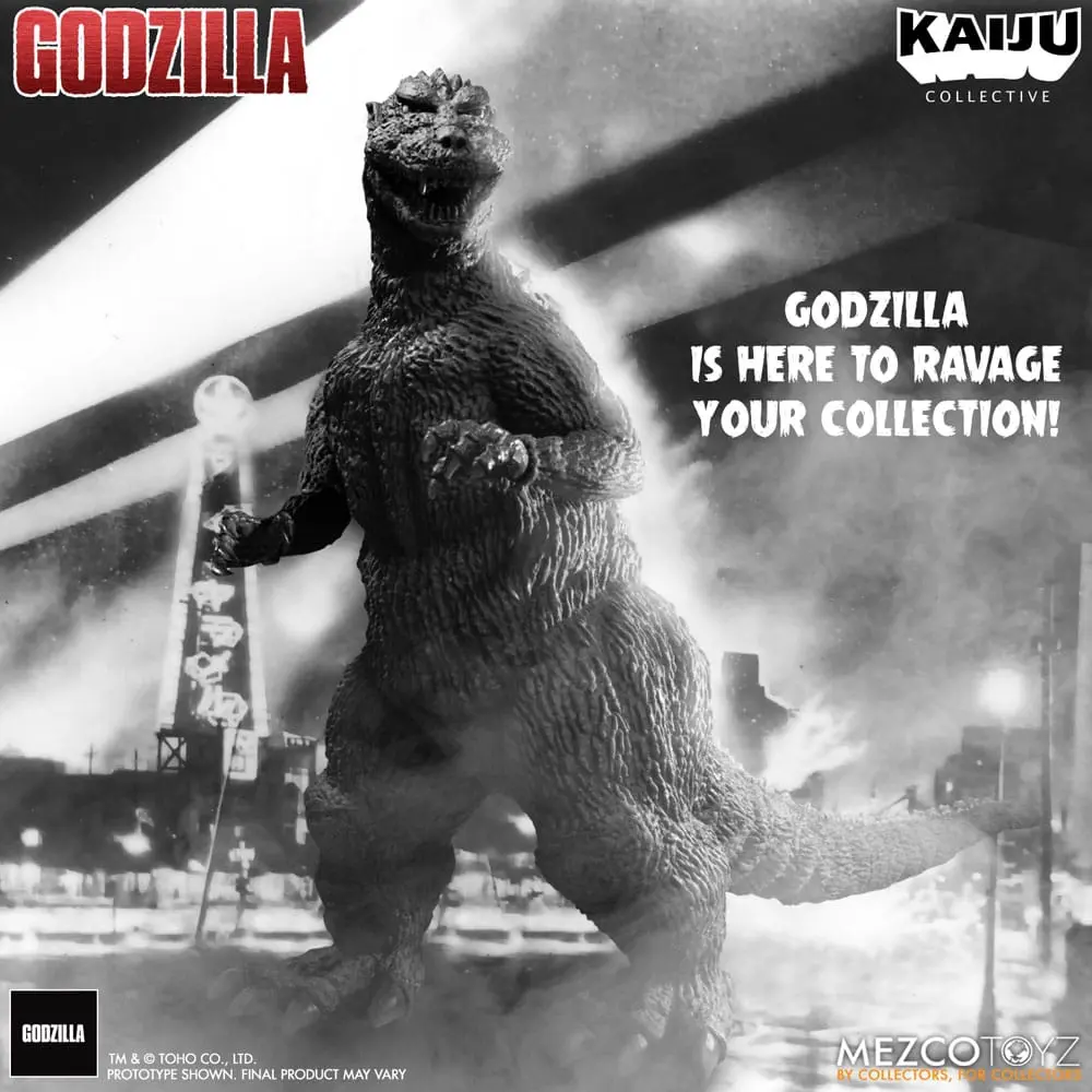 Godzilla (1954) Kaiju Collective Akcijska figura Godzilla - Black & White Edition 20 cm fotografija izdelka