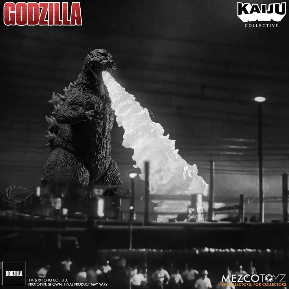 Godzilla (1954) Kaiju Collective Akcijska figura Godzilla - Black & White Edition 20 cm fotografija izdelka