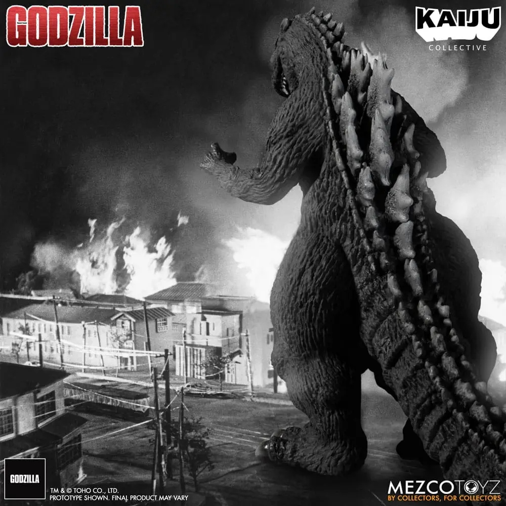 Godzilla (1954) Kaiju Collective Akcijska figura Godzilla - Black & White Edition 20 cm fotografija izdelka