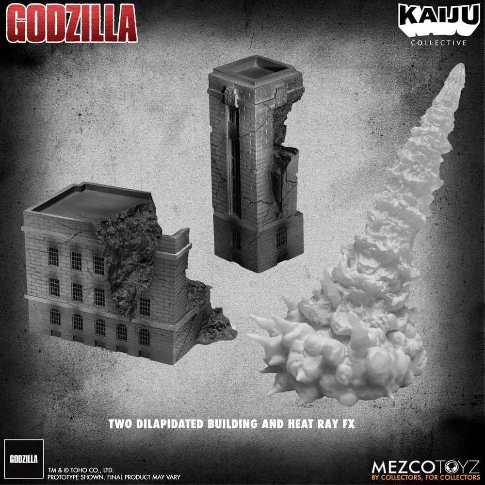 Godzilla (1954) Kaiju Collective Akcijska figura Godzilla - Black & White Edition 20 cm fotografija izdelka