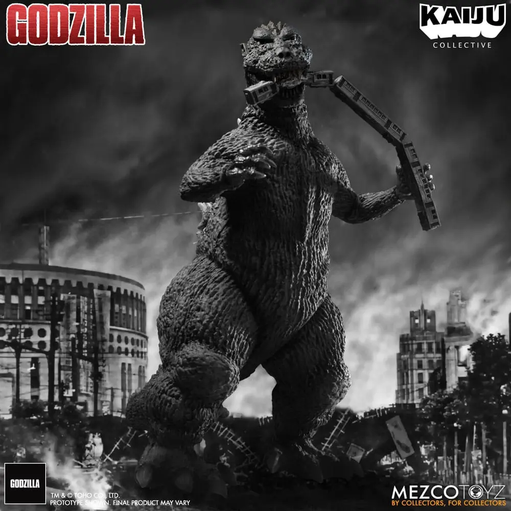 Godzilla (1954) Kaiju Collective Akcijska figura Godzilla - Black & White Edition 20 cm fotografija izdelka