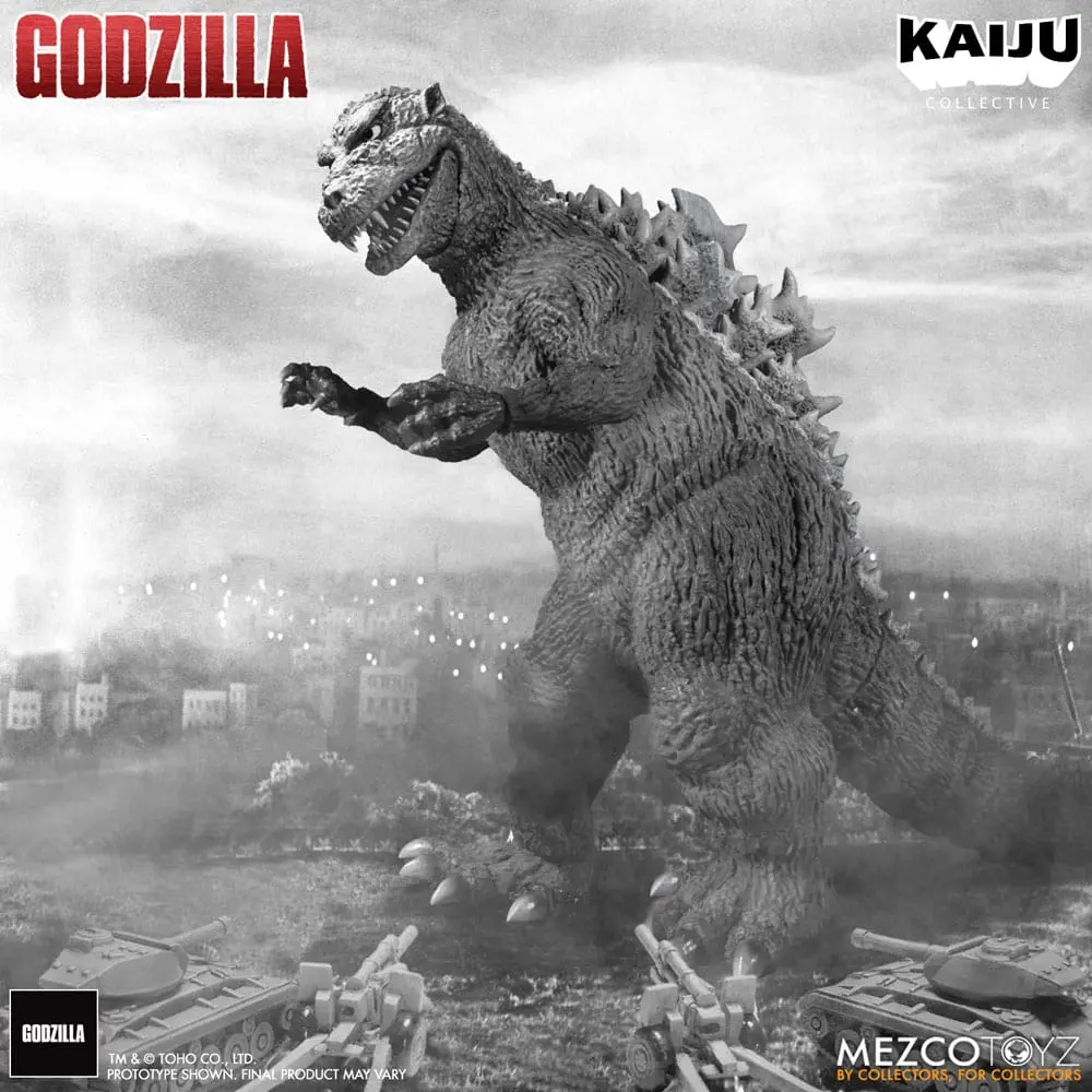 Godzilla (1954) Kaiju Collective Akcijska figura Godzilla - Black & White Edition 20 cm fotografija izdelka