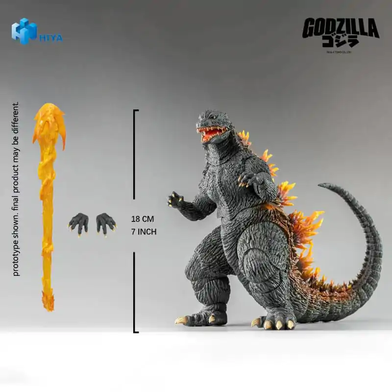 Godzilla 2000: Millennium (1999) Exquisite Basic akcijska figura Godzilla Heat Ray 18 cm fotografija izdelka