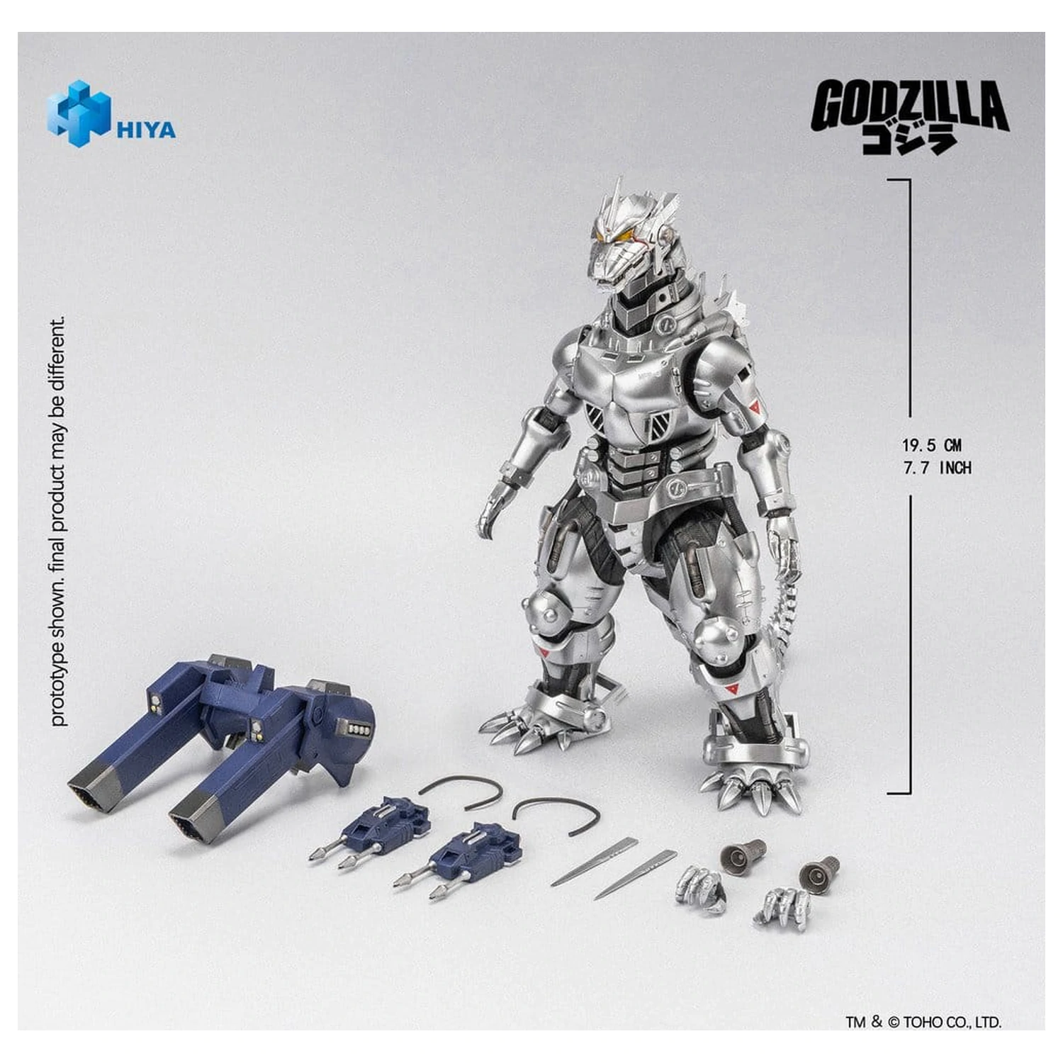 Godzilla Against Mechagodzilla (2002) Exquisite Basic Series akcijska figura Mechagodzilla MFS-3 20 cm fotografija izdelka