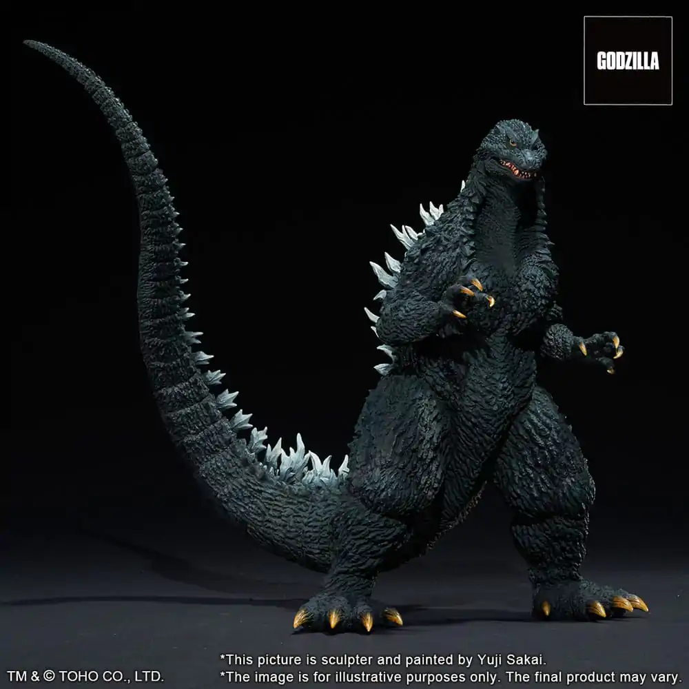 Godzilla against Mechagodzilla 2002 TOHO Yuji Sakai Modeling Collection PVC Kip Godzilla Battle in the Storm 28 cm fotografija izdelka
