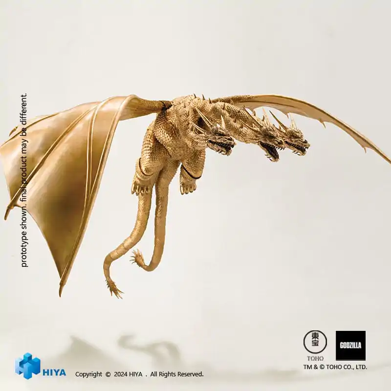 Godzilla Exquisite Basic akcijska figura Godzilla vs King Ghidorah King Ghidorah 25 cm fotografija izdelka