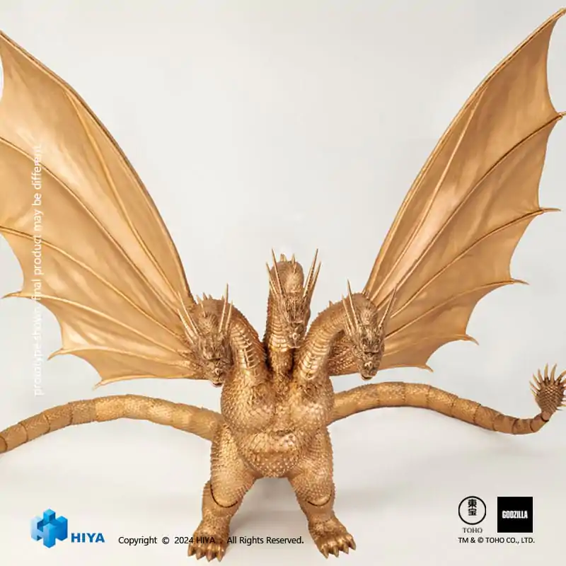 Godzilla Exquisite Basic akcijska figura Godzilla vs King Ghidorah King Ghidorah 25 cm fotografija izdelka