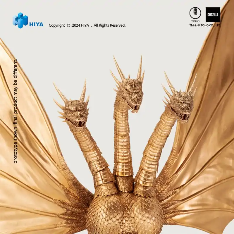 Godzilla Exquisite Basic akcijska figura Godzilla vs King Ghidorah King Ghidorah 25 cm fotografija izdelka