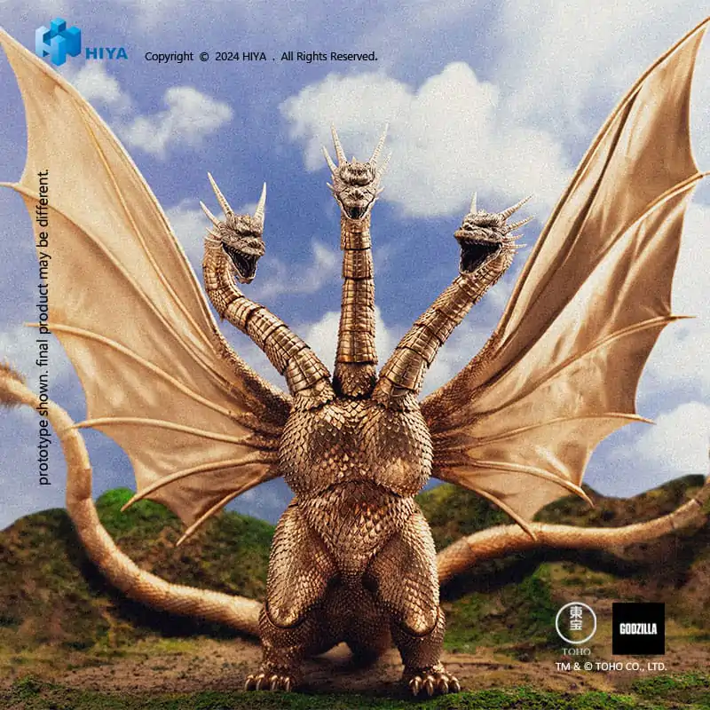 Godzilla Exquisite Basic akcijska figura Godzilla vs King Ghidorah King Ghidorah 25 cm fotografija izdelka