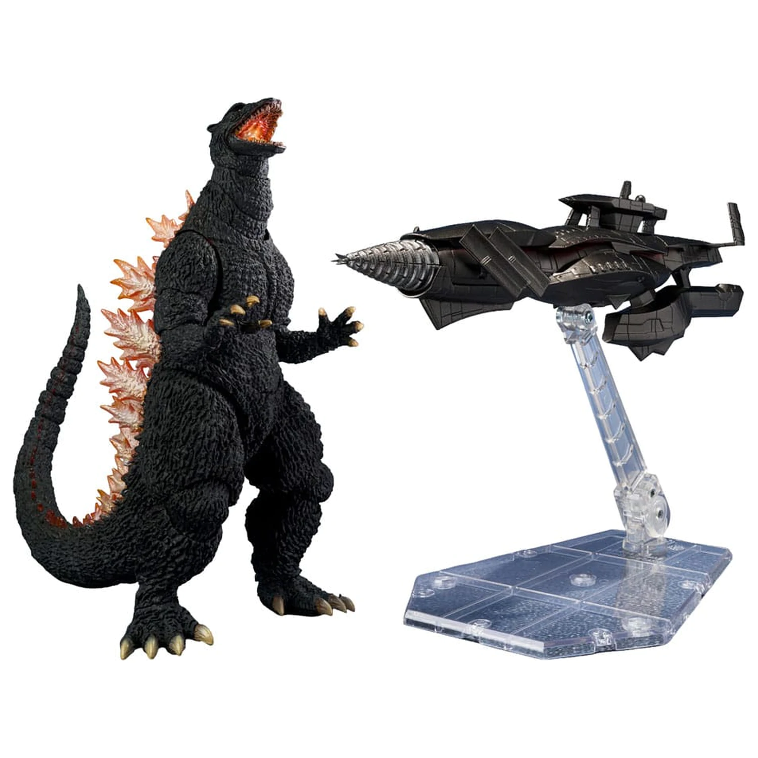 Godzilla: Final Wars S.H.MonsterArts akcijska figura Godzilla Heat Ray Ver. vs. New Gotengo 16 cm fotografija izdelka