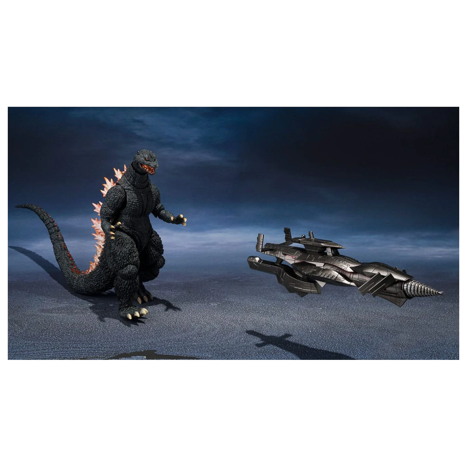 Godzilla: Final Wars S.H.MonsterArts akcijska figura Godzilla Heat Ray Ver. vs. New Gotengo 16 cm fotografija izdelka
