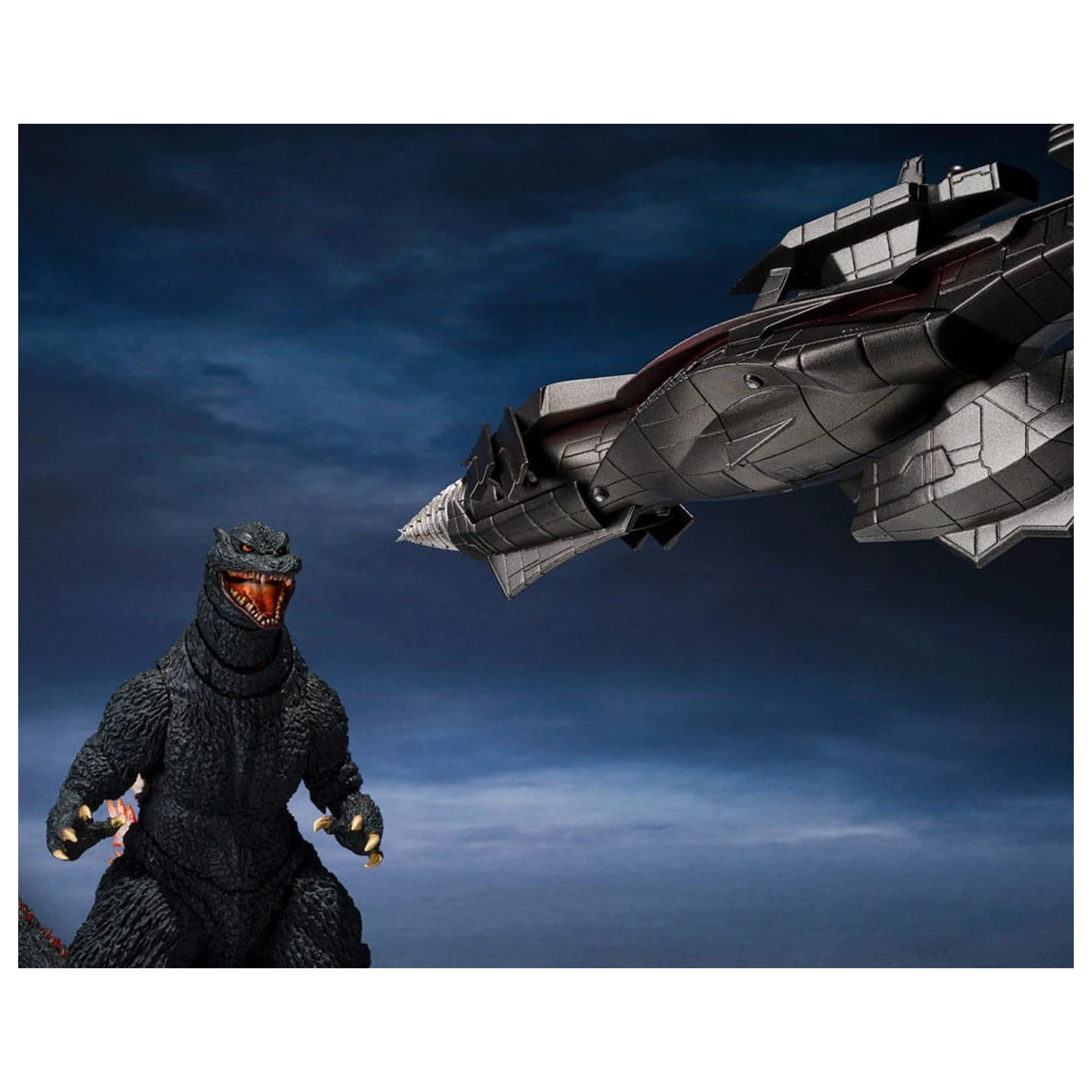 Godzilla: Final Wars S.H.MonsterArts akcijska figura Godzilla Heat Ray Ver. vs. New Gotengo 16 cm fotografija izdelka
