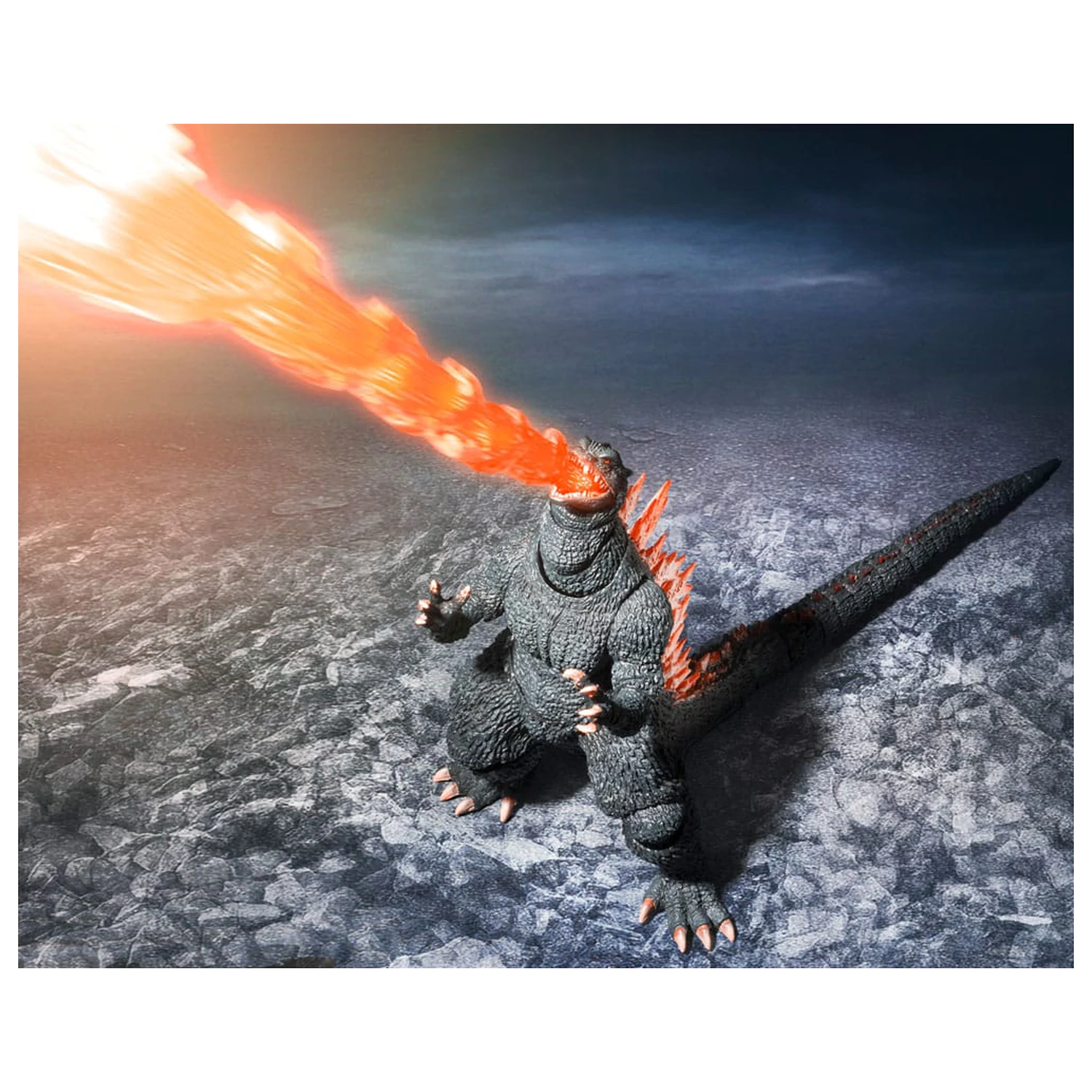 Godzilla: Final Wars S.H.MonsterArts akcijska figura Godzilla Heat Ray Ver. vs. New Gotengo 16 cm fotografija izdelka
