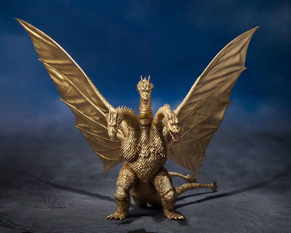 Godzilla S.H. Monster Arts Akcijska figura King Ghidora (1972) 25 cm fotografija izdelka