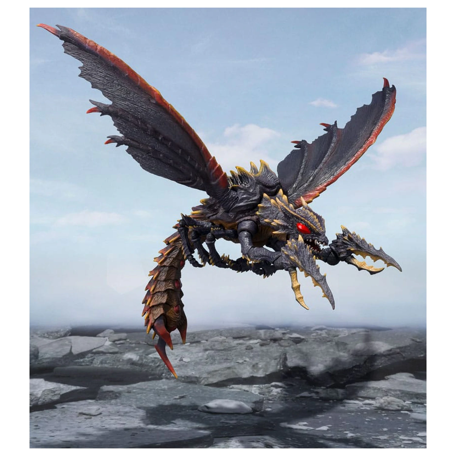 Godzilla S.H. Monster Arts akcijska figura Megaguirus Evolution Set 21 cm fotografija izdelka