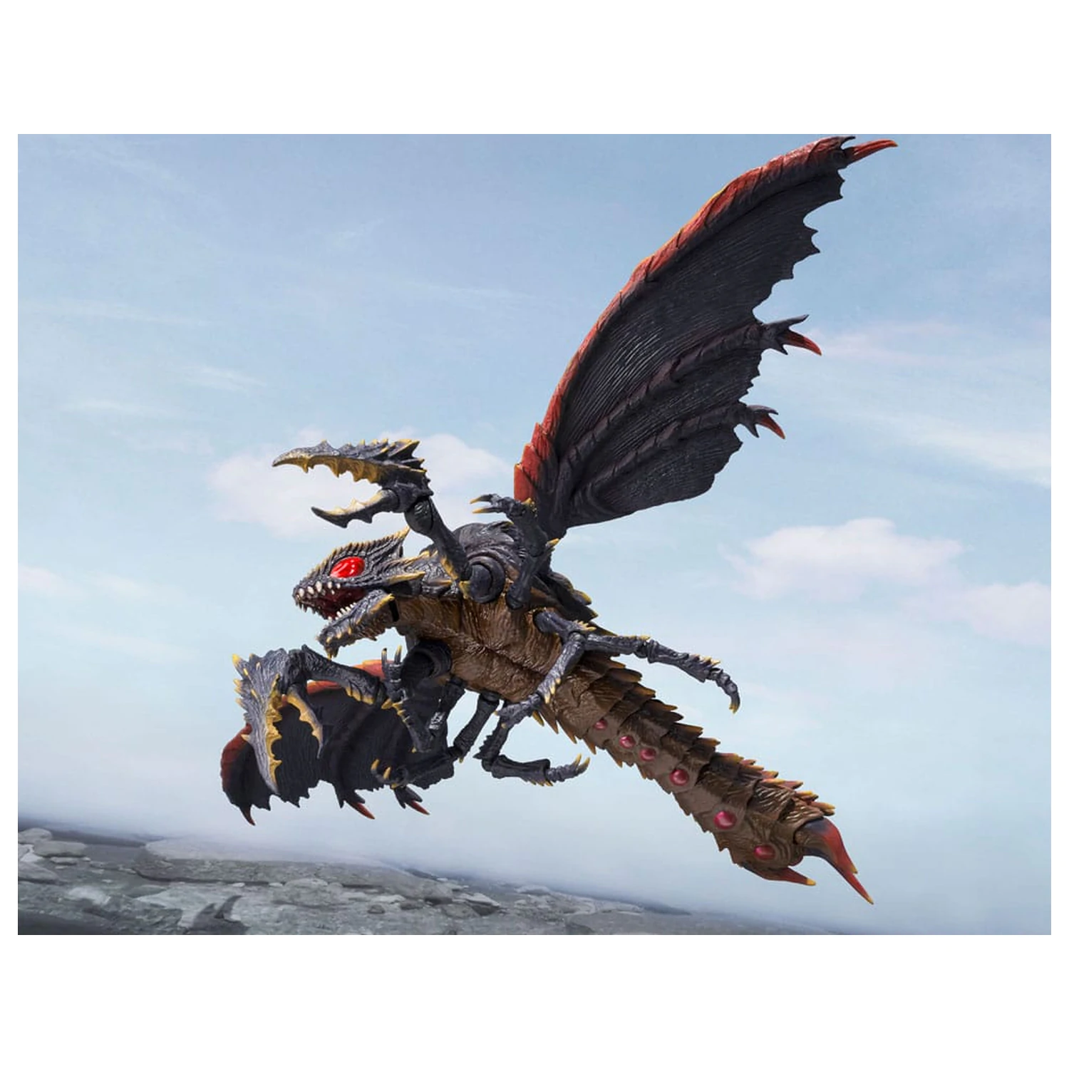 Godzilla S.H. Monster Arts akcijska figura Megaguirus Evolution Set 21 cm fotografija izdelka