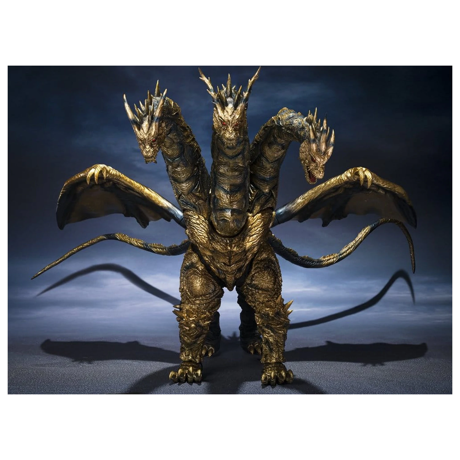 Godzilla S.H.MonsterArts akcijska figura Kaizer Ghidorah 25 cm fotografija izdelka