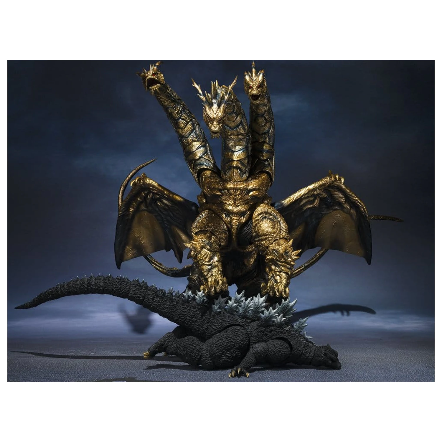 Godzilla S.H.MonsterArts akcijska figura Kaizer Ghidorah 25 cm fotografija izdelka