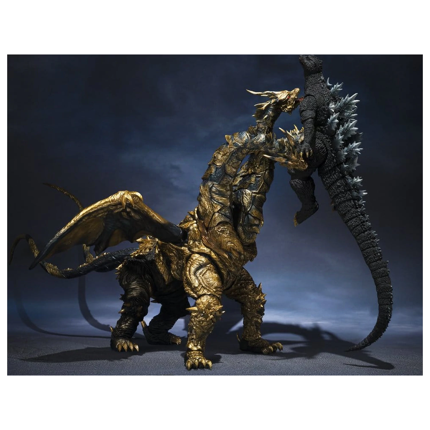 Godzilla S.H.MonsterArts akcijska figura Kaizer Ghidorah 25 cm fotografija izdelka