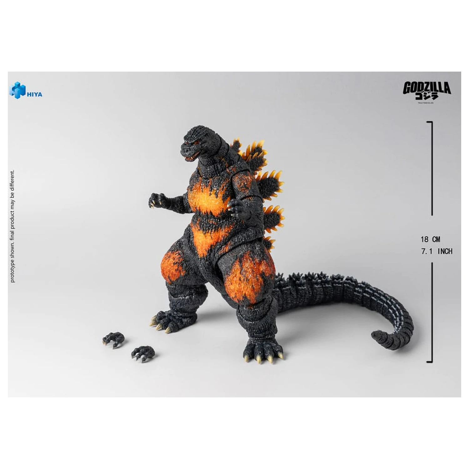 Godzilla vs. Destoroyah (1995) Exquisite Basic akcijska figura Burning Godzilla 18 cm fotografija izdelka