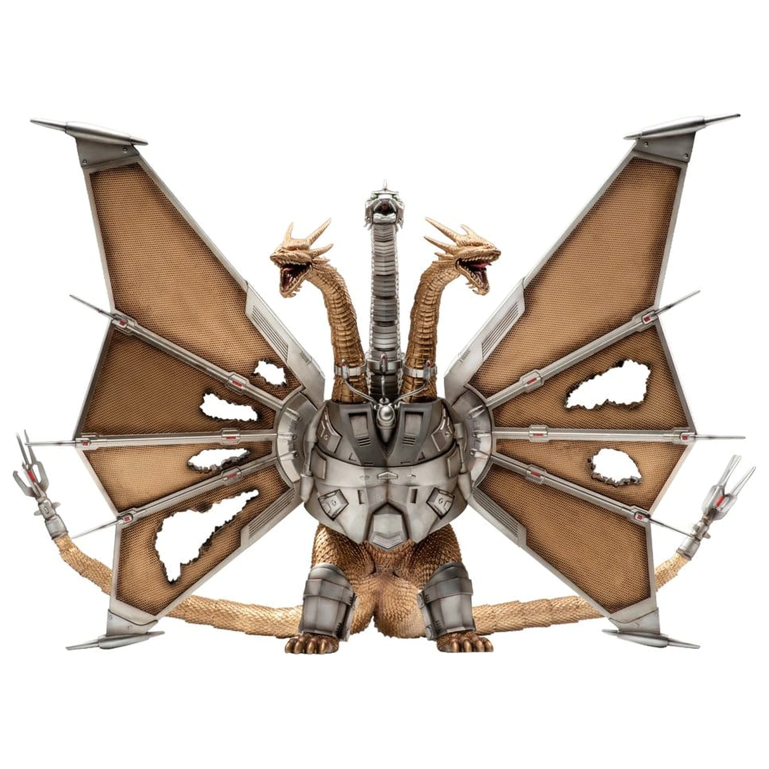 Godzilla vs. King Ghidorah Exquisite Basic akcijska figura poškodovan Mecha King Ghidorah 33 cm fotografija izdelka