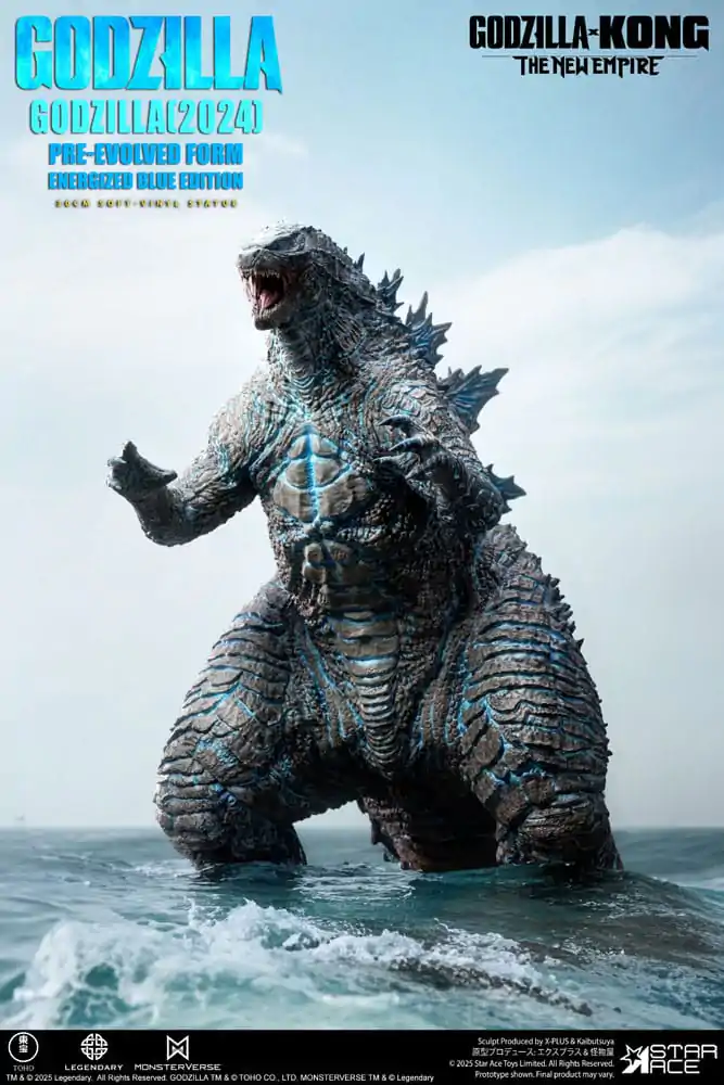 Godzilla vs. Kong: The New Empire mehka vinilna figura Godzilla (2024) Evolved Blue Edition 28 cm fotografija izdelka