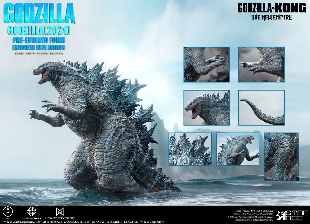 Godzilla vs. Kong: The New Empire mehka vinilna figura Godzilla (2024) Evolved Blue Edition 28 cm fotografija izdelka