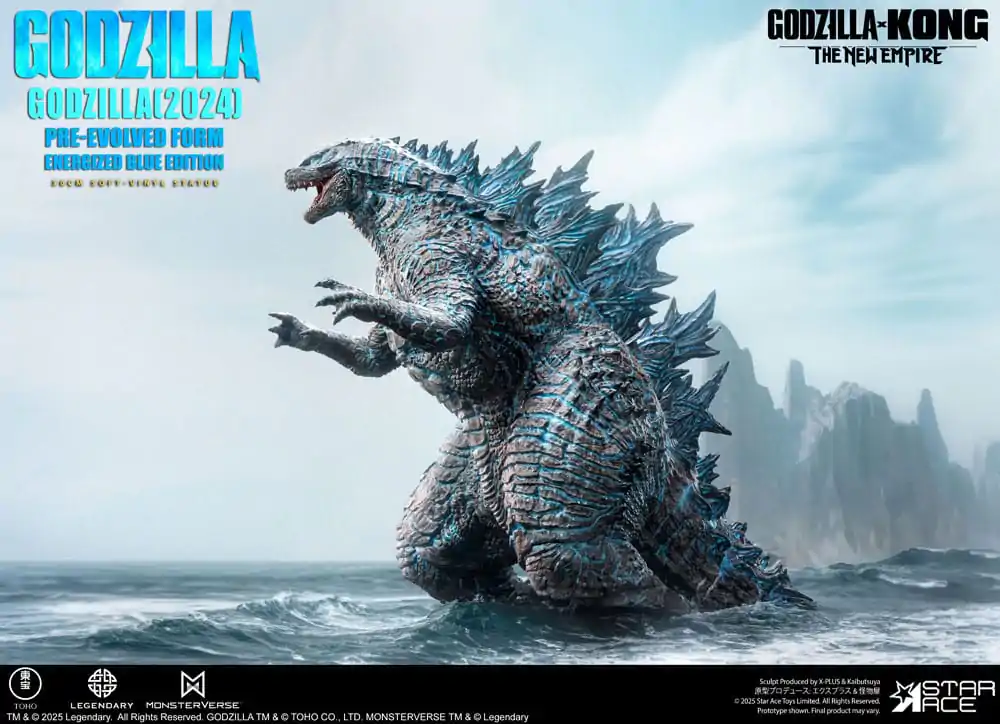 Godzilla vs. Kong: The New Empire mehka vinilna figura Godzilla (2024) Evolved Blue Edition 28 cm fotografija izdelka