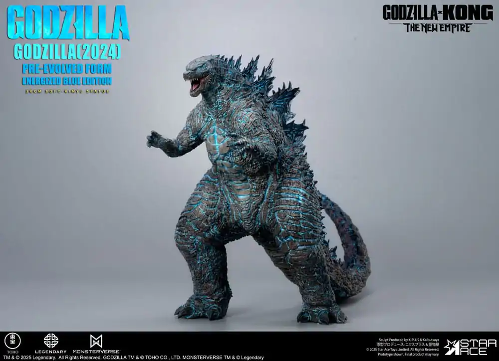 Godzilla vs. Kong: The New Empire mehka vinilna figura Godzilla (2024) Evolved Blue Edition 28 cm fotografija izdelka