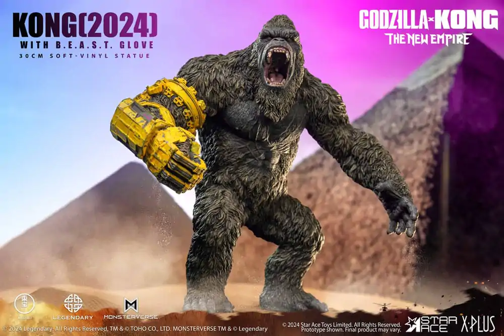 Godzilla vs. Kong: The New Empire Mehka vinilna figura Kong z B.E.A.S.T. Rokavico 30 cm fotografija izdelka