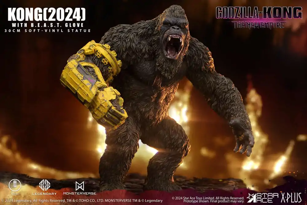 Godzilla vs. Kong: The New Empire Mehka vinilna figura Kong z B.E.A.S.T. Rokavico 30 cm fotografija izdelka