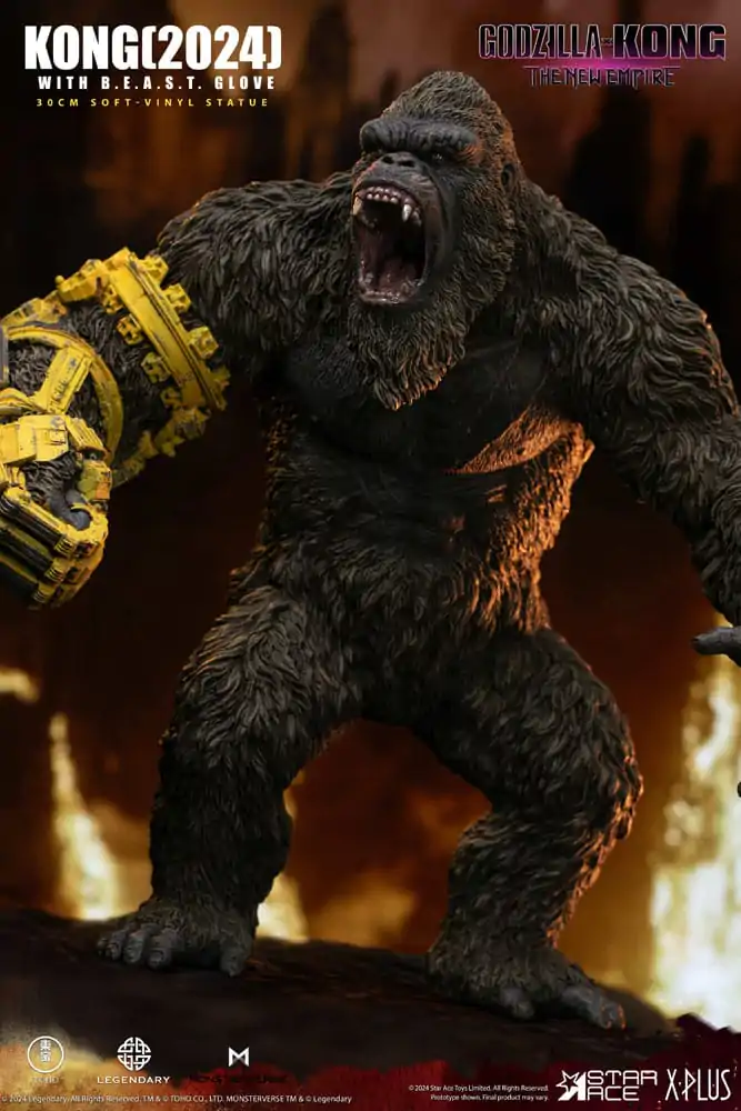 Godzilla vs. Kong: The New Empire Mehka vinilna figura Kong z B.E.A.S.T. Rokavico 30 cm fotografija izdelka