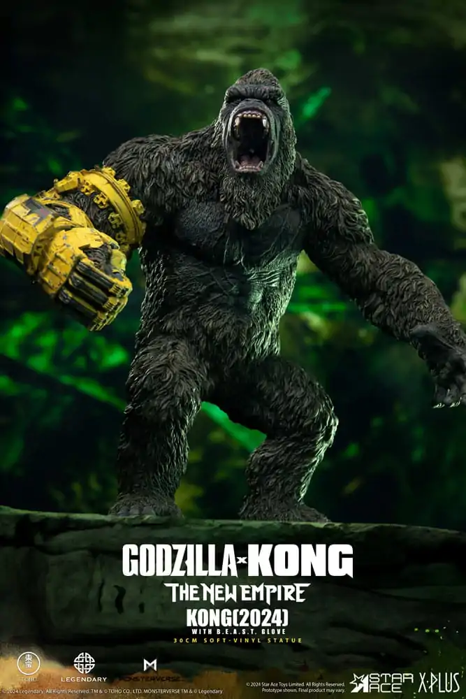 Godzilla vs. Kong: The New Empire Mehka vinilna figura Kong z B.E.A.S.T. Rokavico 30 cm fotografija izdelka