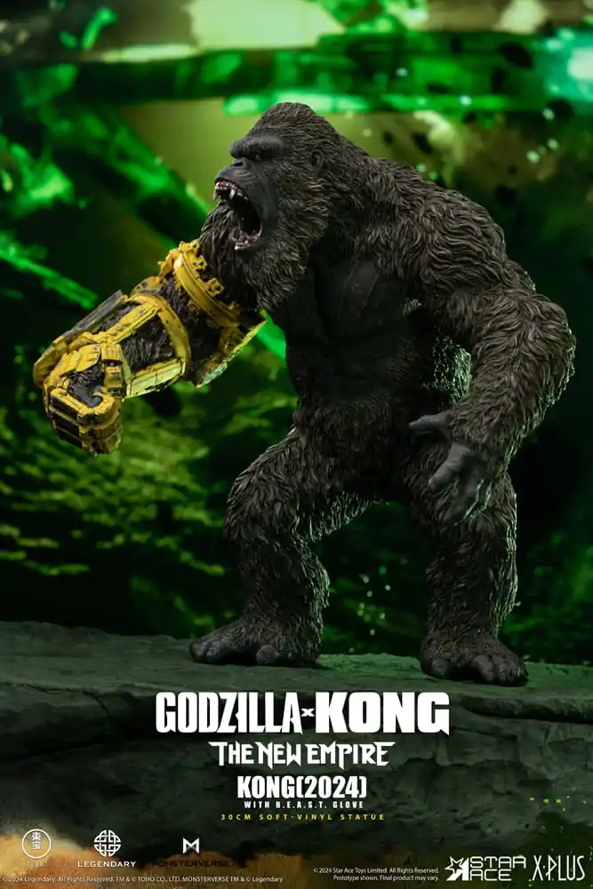 Godzilla vs. Kong: The New Empire Mehka vinilna figura Kong z B.E.A.S.T. Rokavico 30 cm fotografija izdelka