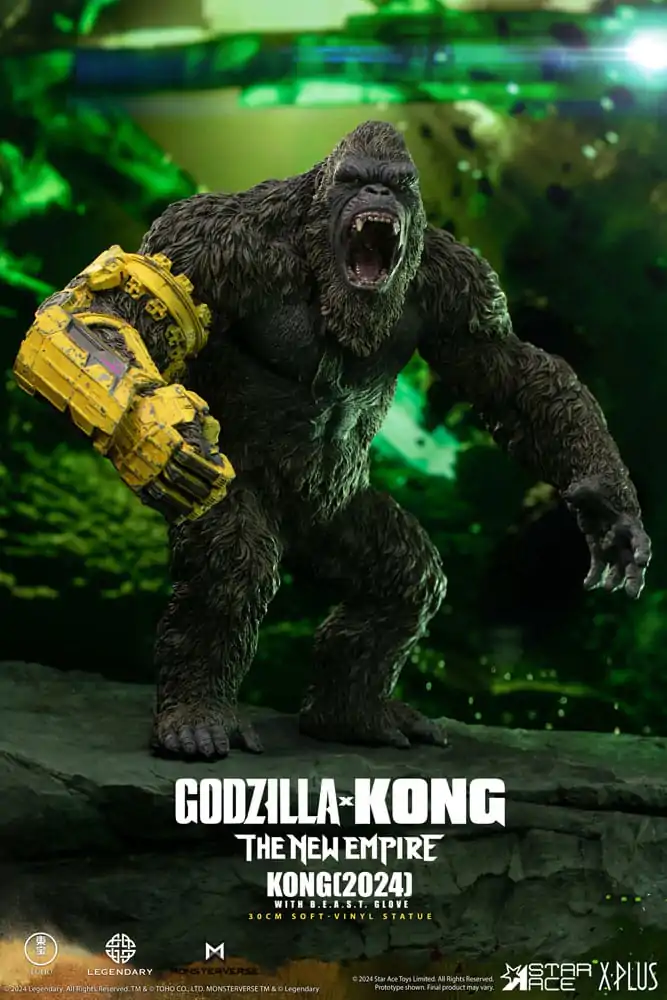 Godzilla vs. Kong: The New Empire Mehka vinilna figura Kong z B.E.A.S.T. Rokavico 30 cm fotografija izdelka