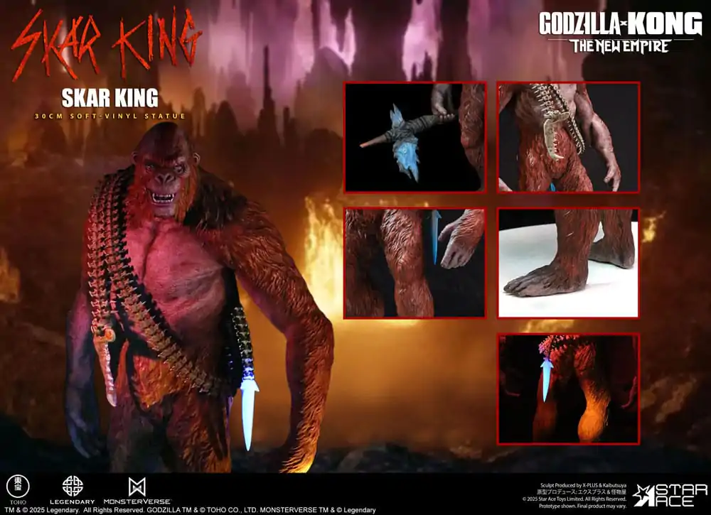 Godzilla vs. Kong: The New Empire mehka vinilna statua Skar King Unleash the Titan 30 cm fotografija izdelka