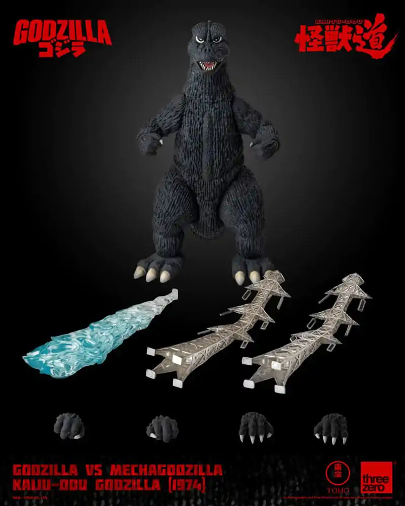 Godzilla proti Mechagodzilli (1974) Akcijska figura Kaiju-Dou Godzilla (1974) 23 cm fotografija izdelka