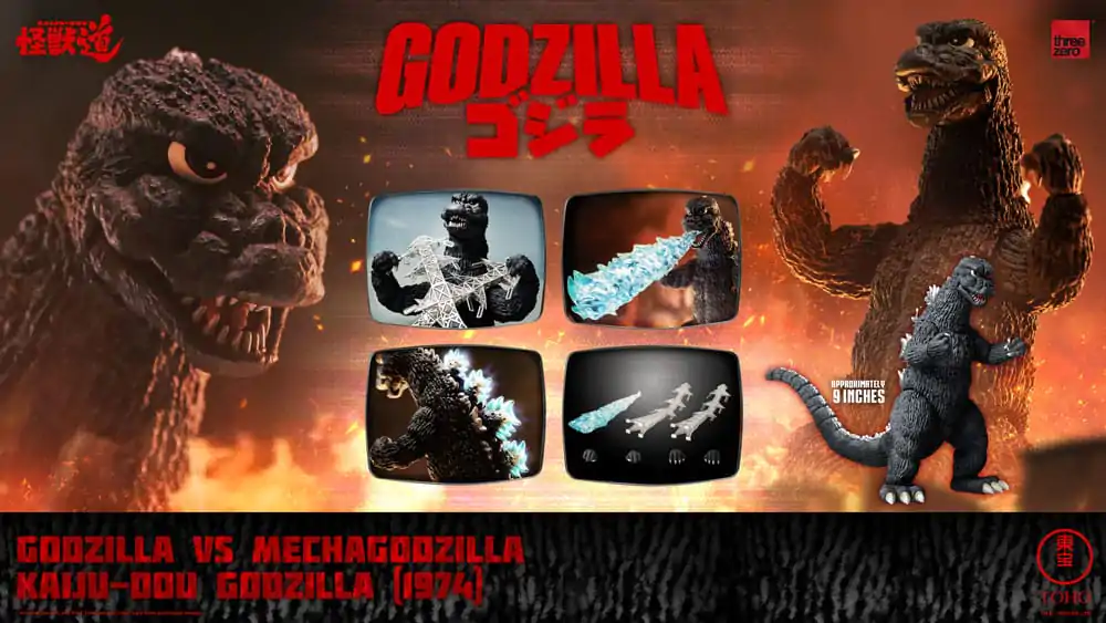 Godzilla proti Mechagodzilli (1974) Akcijska figura Kaiju-Dou Godzilla (1974) 23 cm fotografija izdelka