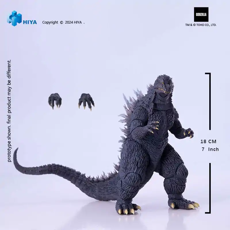 Godzilla proti Mechagodzilla 2002 Exquisite Basic akcijska figura Godzilla 18 cm fotografija izdelka